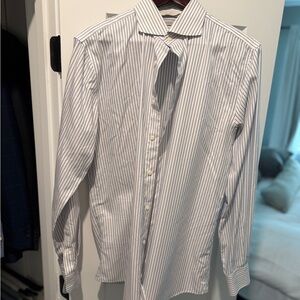 Suitsupply Blue Pinstripe Shirt